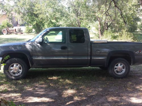 2001 gmc sierra 4x4 4wd ext cab 4 door sle