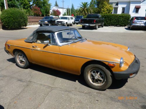 1975 mg mgb convertible original owner. org cali car. mechanic owned! runs good!