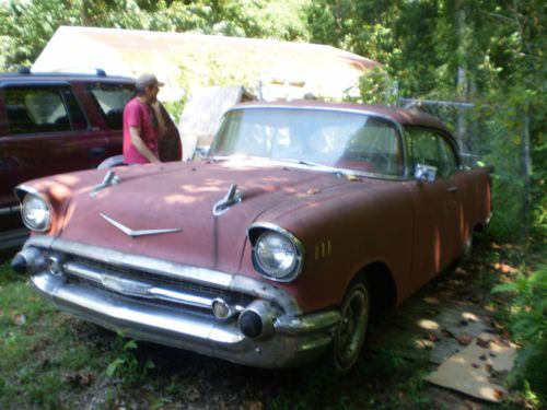 1957 chevrolet  belair 2dr hardtop factory v-8