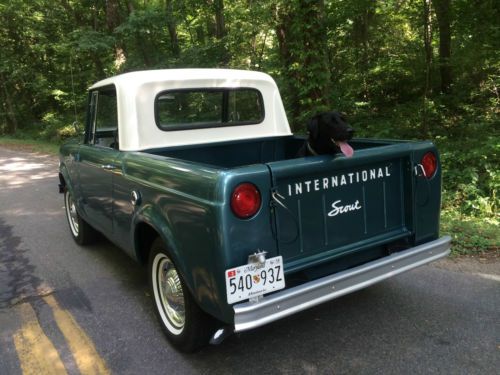 1965 ih scout 152 4cyl.4wd overdrive pickup cap and many extras beautiful