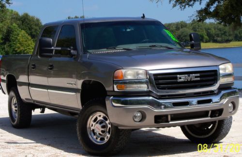 2007 lifted gmc 2500 duramax diesel 4x4 shortbed 1 owner, 0 accidents, fl truck!