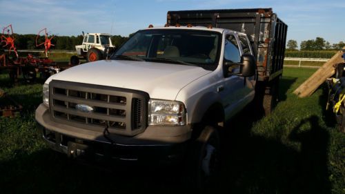 2007 ford f450 4x4 xl w/ plow and dump bed