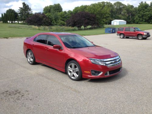 2010 ford fusion sport awd red loaded motor trend car of the year