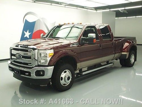 2011 ford f350 lariat crew drw 4x4 nav dvd sunroof 45k texas direct auto