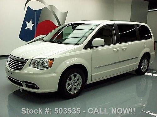 2013 chrysler town &amp; country leather dvd rear cam 17k! texas direct auto