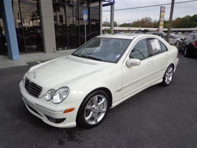 2007 c230 artic white with ash  low mileage