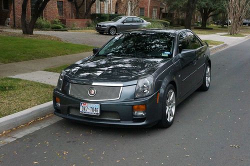 2007 cadillac ctsv, metallic grey, black leather interior, good condition, fast