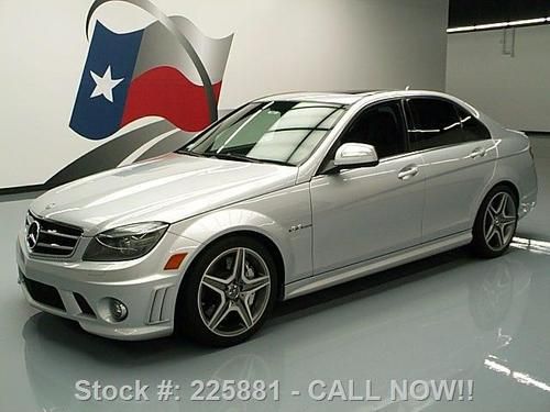 2009 mercedes-benz c63 amg p2 sunroof nav only 37k mi! texas direct auto