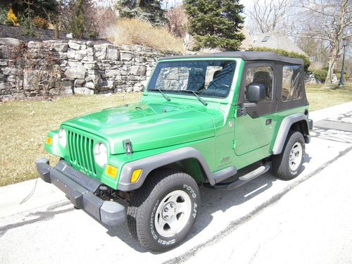 2005 jeep wrangler se sport utility 2-door 2.4l 1 older lady owner 35778 miles