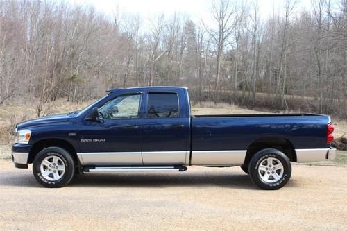 07 dodge ram 1500 - 4x4 - quad cab - long bed - 5.7l hemi - sweet southern truck