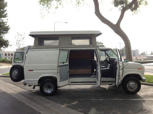 1991 ford e250 econoline sportsmobile penthouse pop-top conversion camper van ca