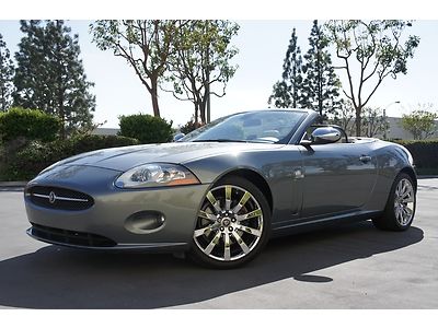 2007 jaguar xk 4.2l v8 paddle shftrs navi leather htd seats 19" whls gray