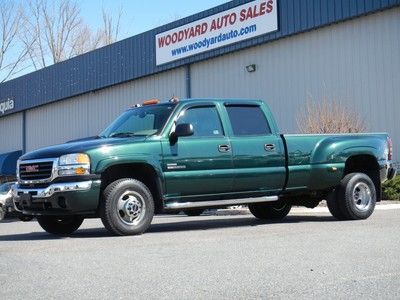 2005 gmc k3500 dually crew cab slt 4x4 leather 6.6l duramax diesel allison auto