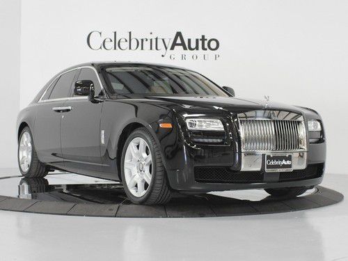 2011 rolls royce ghost $312 msrp diamond black rear theatre pano roof