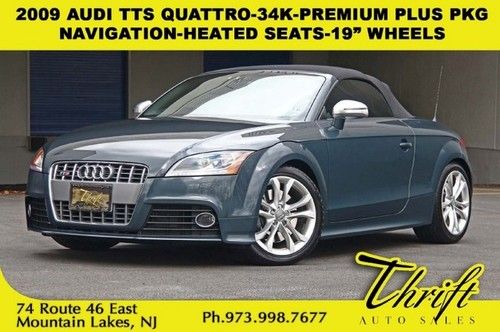 09 audi tts quattro-34k-convertible-navigation-heated seats-19 wheels-tt s-auto