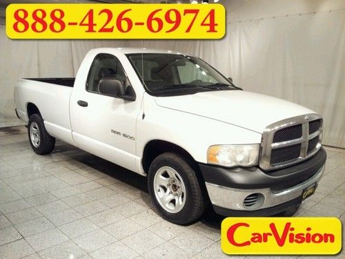 2003 dodge ram 1500 2dr reg cab work truck 8' bed w/ liner 3.7l rear wheel drive