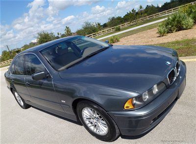 530i sport sedan clean low miles carfax florida low reserve 528/540/545/550/m5
