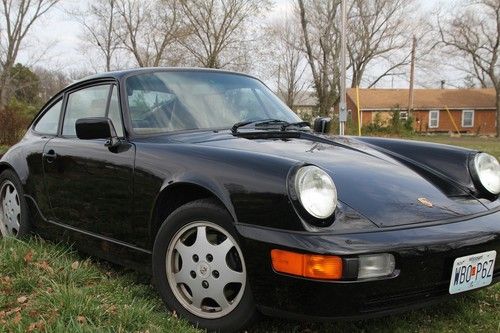 1990 porsche 911 excellent condition black / tan carrera 2