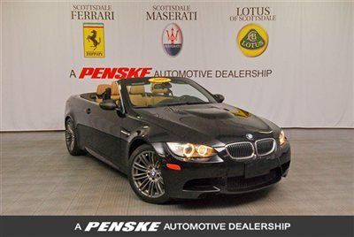 2009 bmw m3 conv-navigation-heated seats-smg tran-black/tan- like 2010