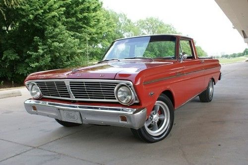 Ranchero deluxe, 5-speed, red/red, collector car, new front suspension!