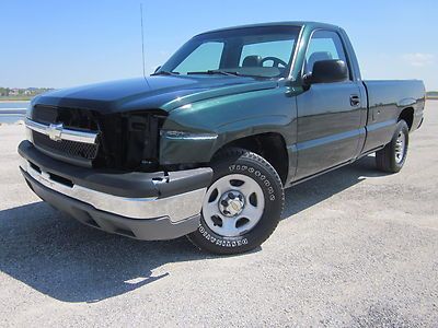 03 chevy silverado long 8' bed minor damage ez-fix "rebuildable salvage" v8 auto