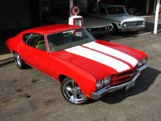 70 red chevelle window sticker ac very solid # match 350 auto ps 2 owner 67 69