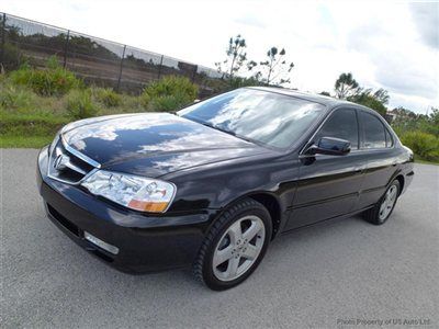 2003 tl type s 110k miles dealer serviced black on black leather sunroof vtec 4