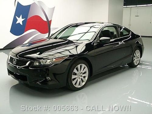 2009 honda accord ex-l coupe 6-speed htd leather 50k mi texas direct auto