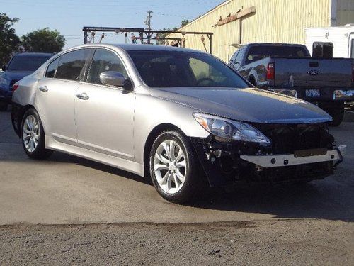 2012 hyundai genesis 3.8l sedan damaged salvage runs! cooling good low miles!!