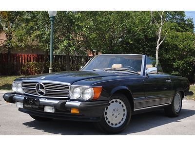 1986 mercedes 560sl, conv 5.6l v8, hard &amp; soft top, extra clean, no reserve.