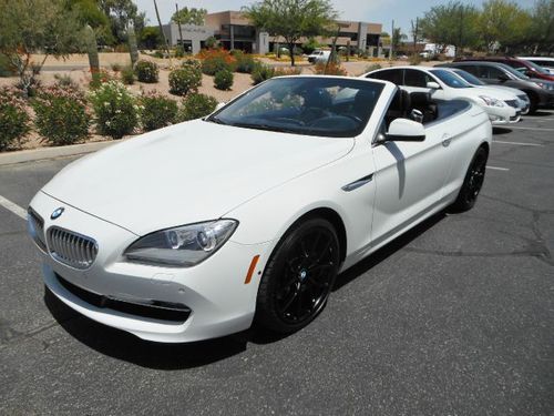 2012 bmw 650i convertible navigation loaded over $100k msrp warranty immaculate