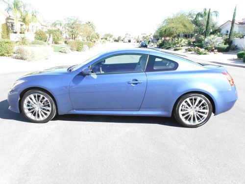 *lapis blue infiniti g37 , grey leather, low mileage, garaged palm springs car*