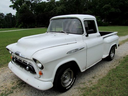57 chevy on 75 silverado frame, runs and drives great!  watch video