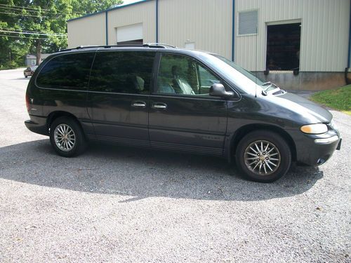 1999 chrysler town &amp; country limited mini passenger van dark gray 4-door 3.8l