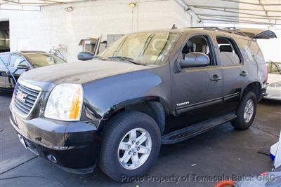 Gmc yukon slt low miles 4 dr suv automatic vortec 5.3l v8 spi flex fuel carbon b