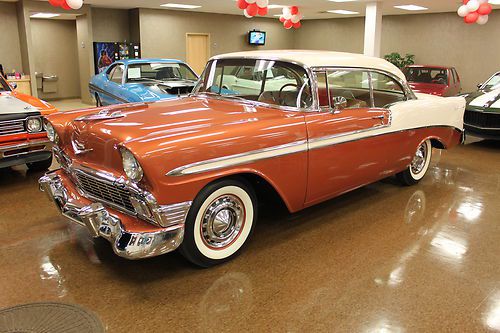 *** amazing 1956 bel air *** dual quads *** sierra gold/adobe biege !!!