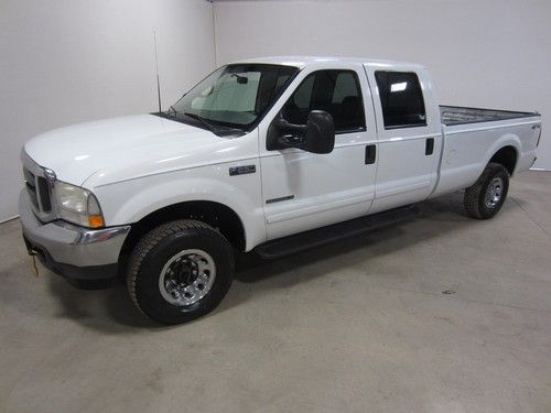 02 ford f250 crew xlt long bed 4x4 7.3l v8 power stroke turbo diesel 1 owner co