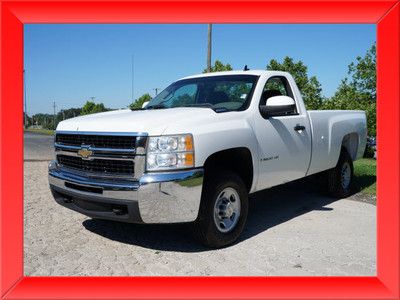 07 chevy silverado 2500 hd diesel white cloth auto