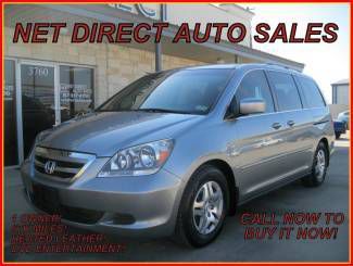 07 honda odyssey ex-l heated lthr sunroof dvd 67k miles! net direct auto texas