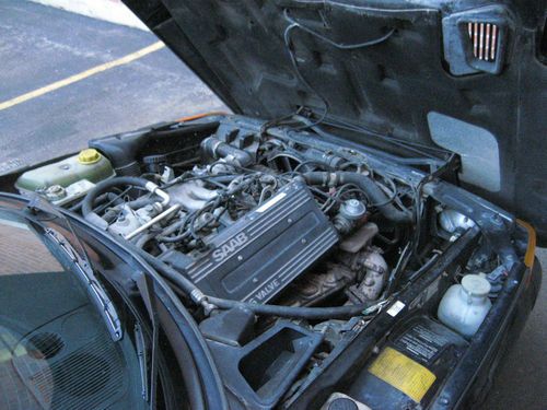 1989 Saab 900 Turbo Convertible 2-Door 2.0L 16 Valves Black Well-Maintained !!!, image 18