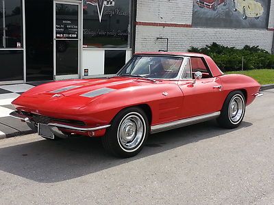 1963 chevy corvette conv 2 tops --- no reserve!!!!!!!!