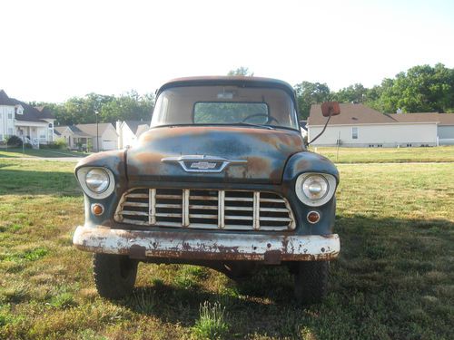 1955 chevy napco 3600 long stepside rare pto spicer apache 55 56 57  4x4 3/4 ton