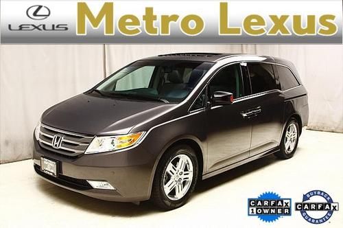 2012 honda odyssey touring navigation, rear dvd, 1-owner