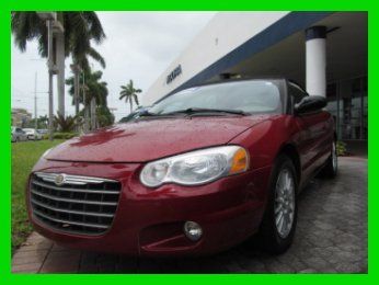 04 red 2.7l v6 touring convertible *leather seats *alloy wheels *florida