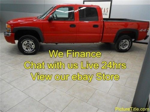 04 gmc 2500 3/4 ton 4x4 6.0 v8 gas new tires crew finance texas