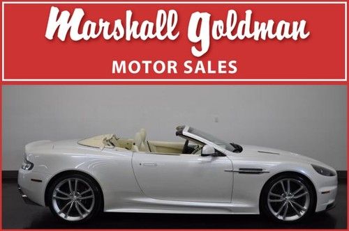 2010 aston martin dbs convt morning frost cream truffle nav b&amp;o 5,100 miles