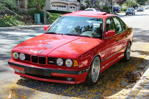 1991 bmw m5 brillant red excellent condition / like m3 , m6 , e36 , e46 , e39