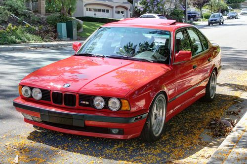 1991 bmw m5 brillant red excellent condition / like m3 , m6 , e36 , e46 , e39