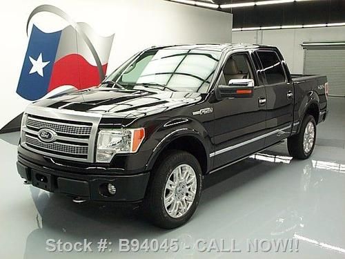 2010 ford f-150 platinum crew 4x4 sunroof nav 20's 32k texas direct auto