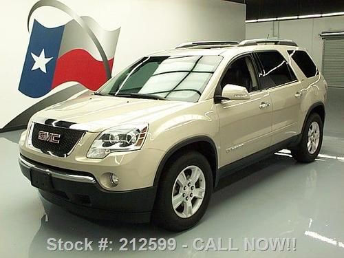 2008 gmc acadia slt 7-pass dual sunroof htd leather 88k texas direct auto